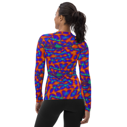 Women's Rash Guard - Nebula Tides