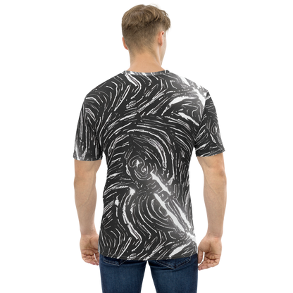 Men's Crew Neck T-Shirt - Silver Swirl