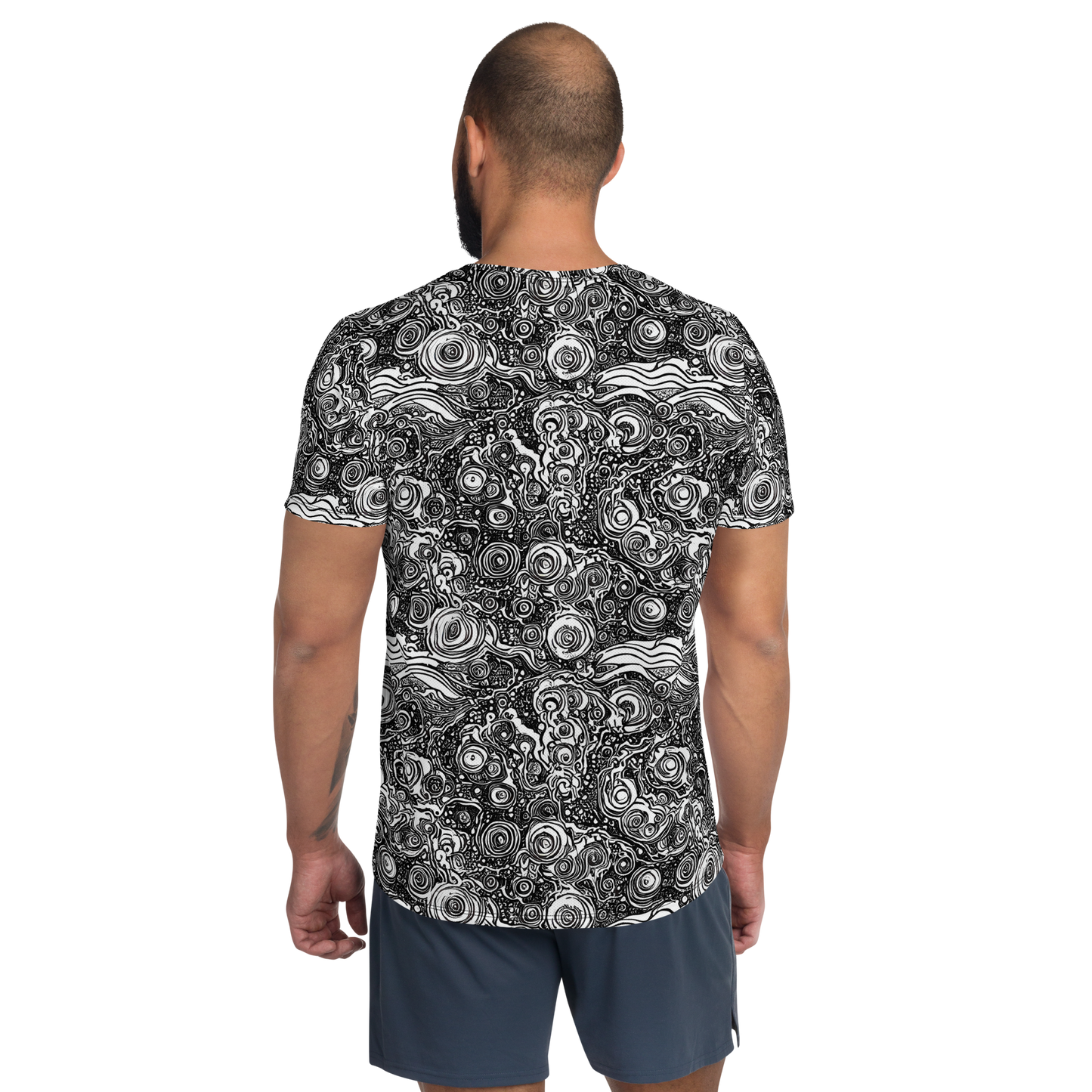 Men's Athletic T-Shirt - Swirling Stories