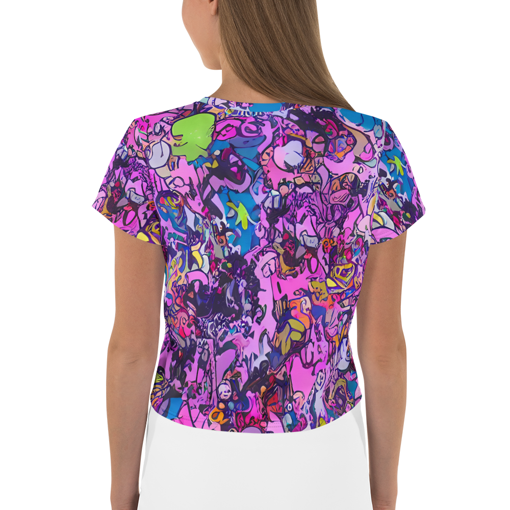 Women's Crop Tee - Chromatic Frenzy