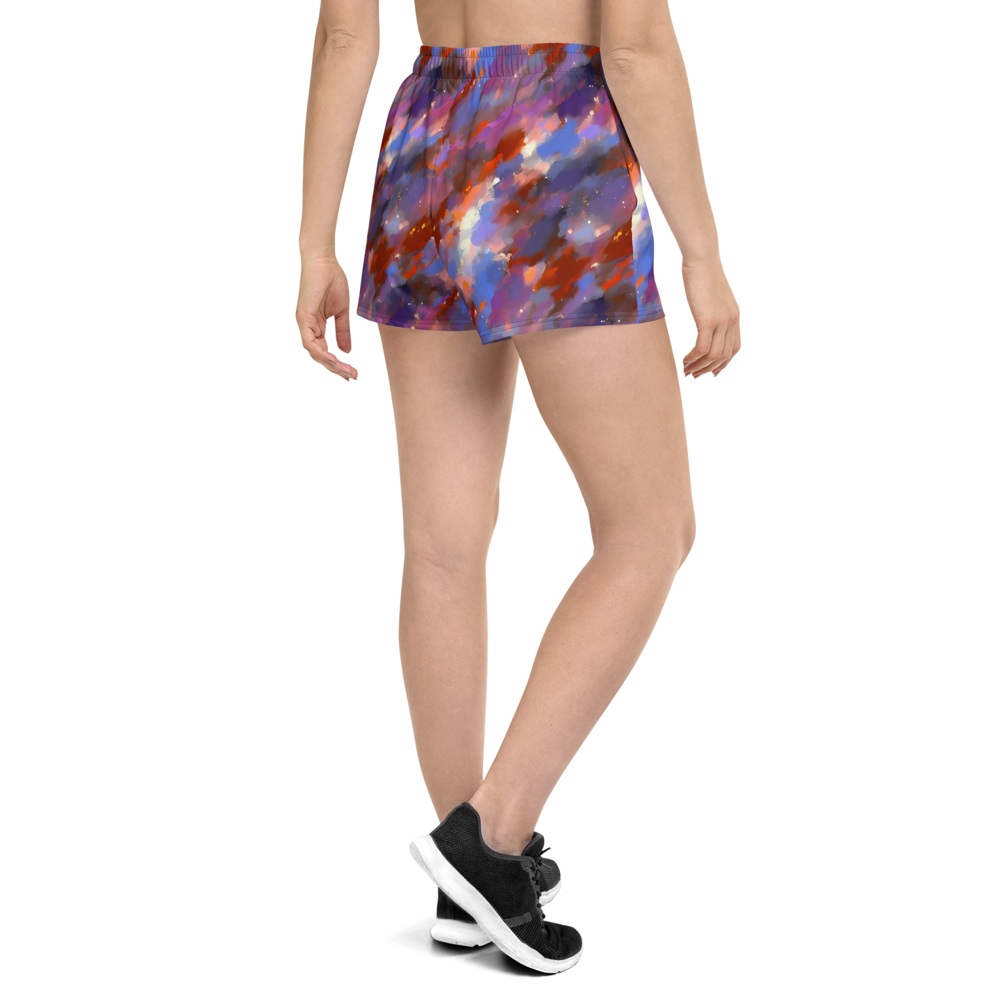 Women’s Athletic Shorts - Celestial Brushstroke