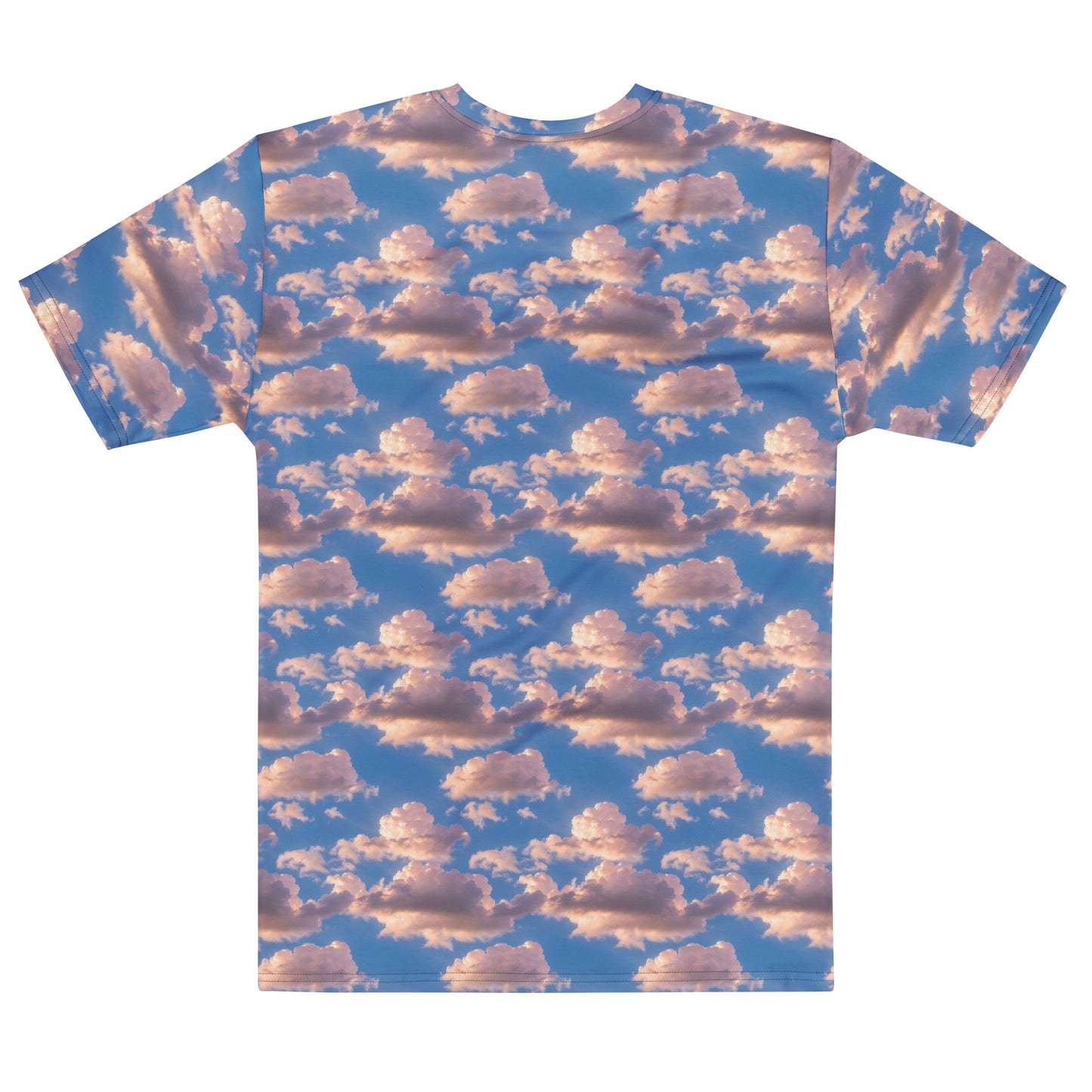 Men's Crew Neck T-Shirt - Cotton Candy Skies