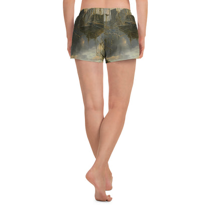 Women’s Athletic Shorts - Ethereal Armada