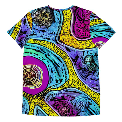 Men's Athletic T-Shirt - Orbiting Orbs