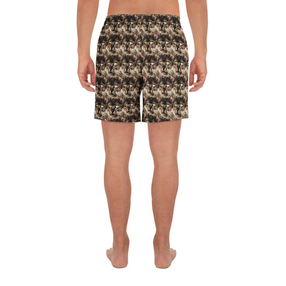Athletic Long Shorts - Feline Reverie