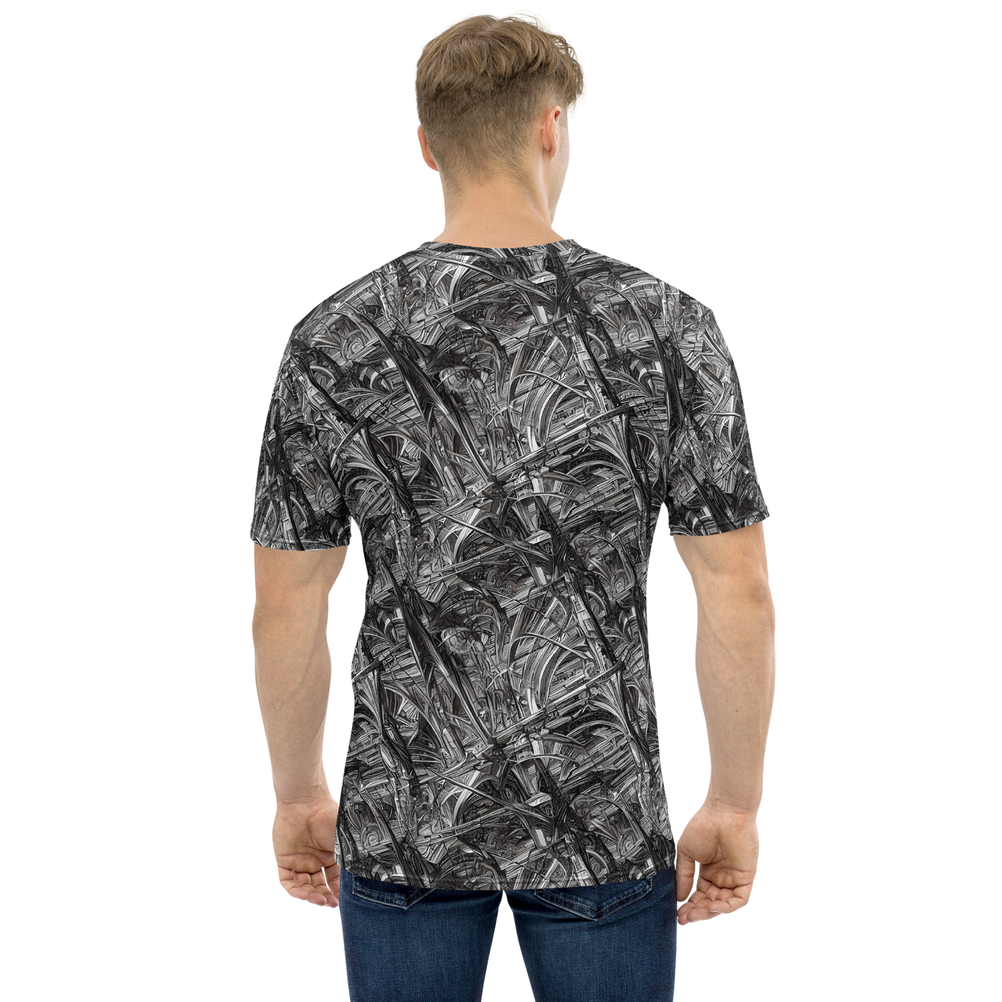 Men's Crew Neck T-Shirt - Gothic Whirlwind