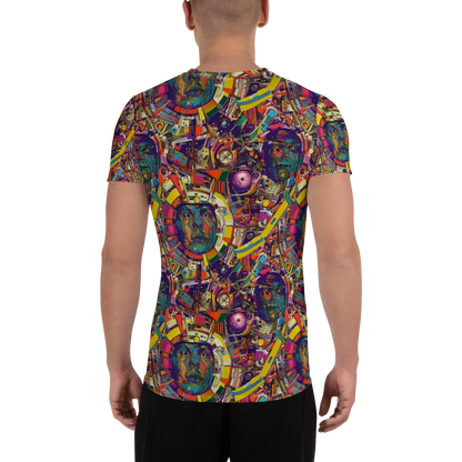 Men's Athletic T-Shirt - Cosmic Collage