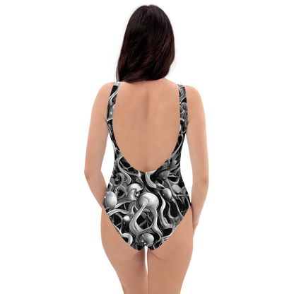 One-Piece Swimsuit - Fluid Monochrome