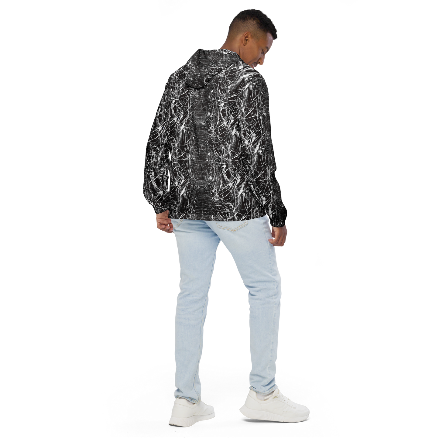 Men's Windbreaker - Cyber Lattice