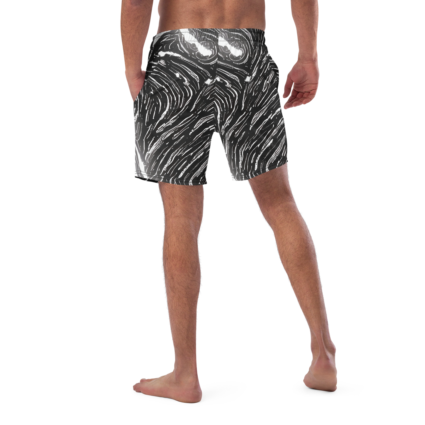 Swim Trunks - Silver Swirl