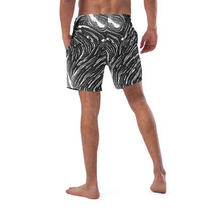 Swim Trunks - Silver Swirl