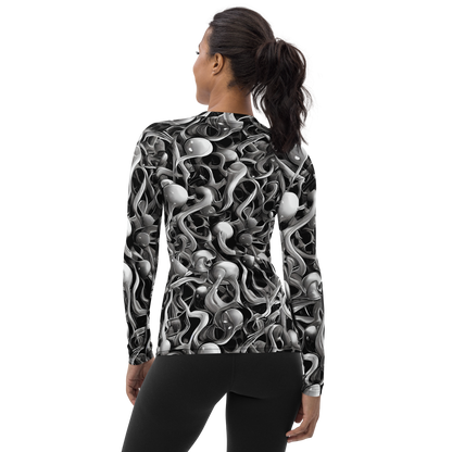 Women's Rash Guard - Fluid Monochrome