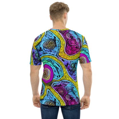 Men's Crew Neck T-Shirt - Orbiting Orbs