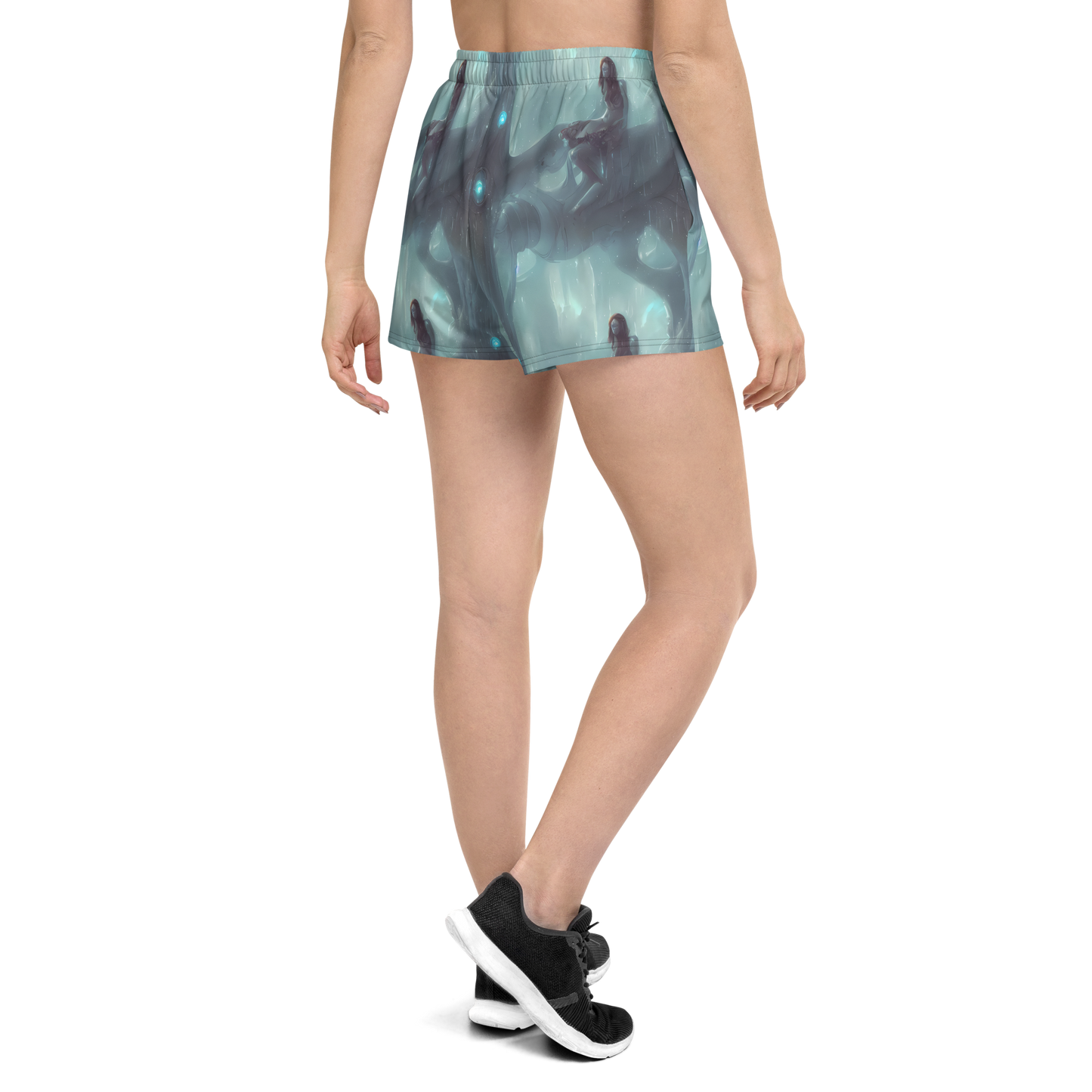 Women’s Athletic Shorts - Liquid Serenity