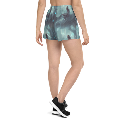 Women’s Athletic Shorts - Liquid Serenity