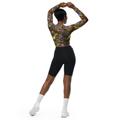 Long Sleeve Crop Top - Quantum Palette