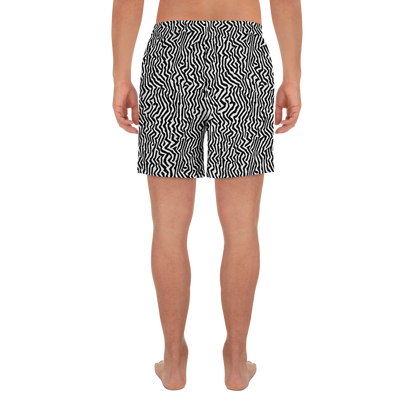 Men's Athletic Shorts - Static Swirl