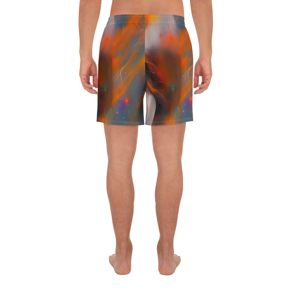 Men's Athletic Shorts - Whispering Ember