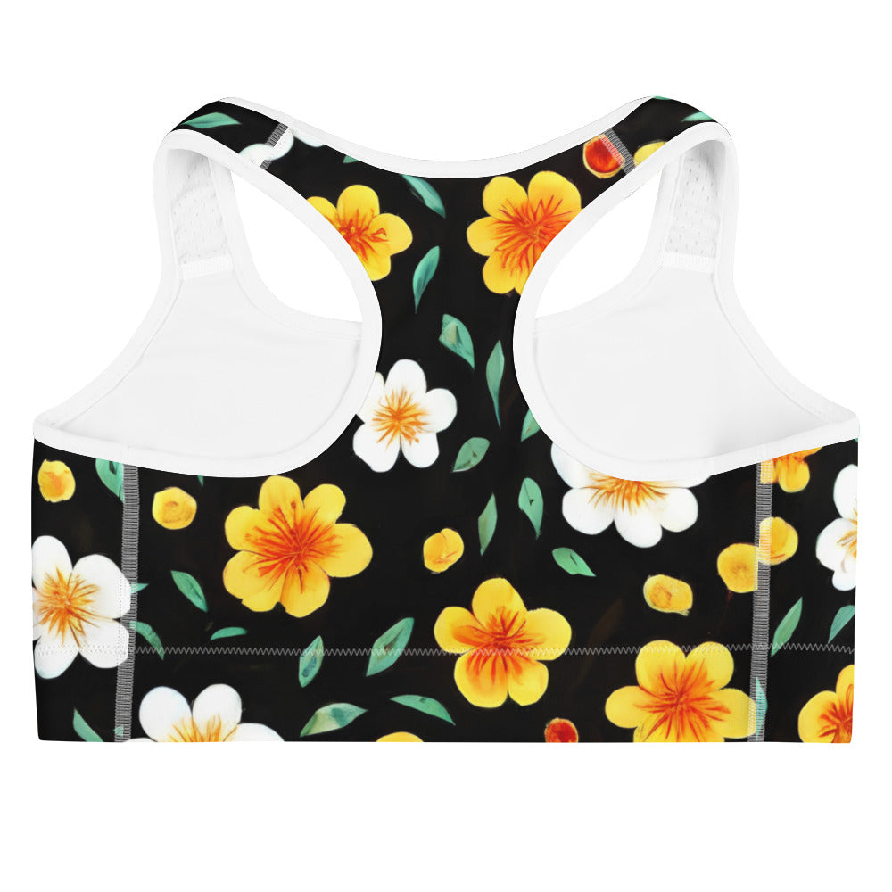 Sports Bra - Sunlit Blossoms