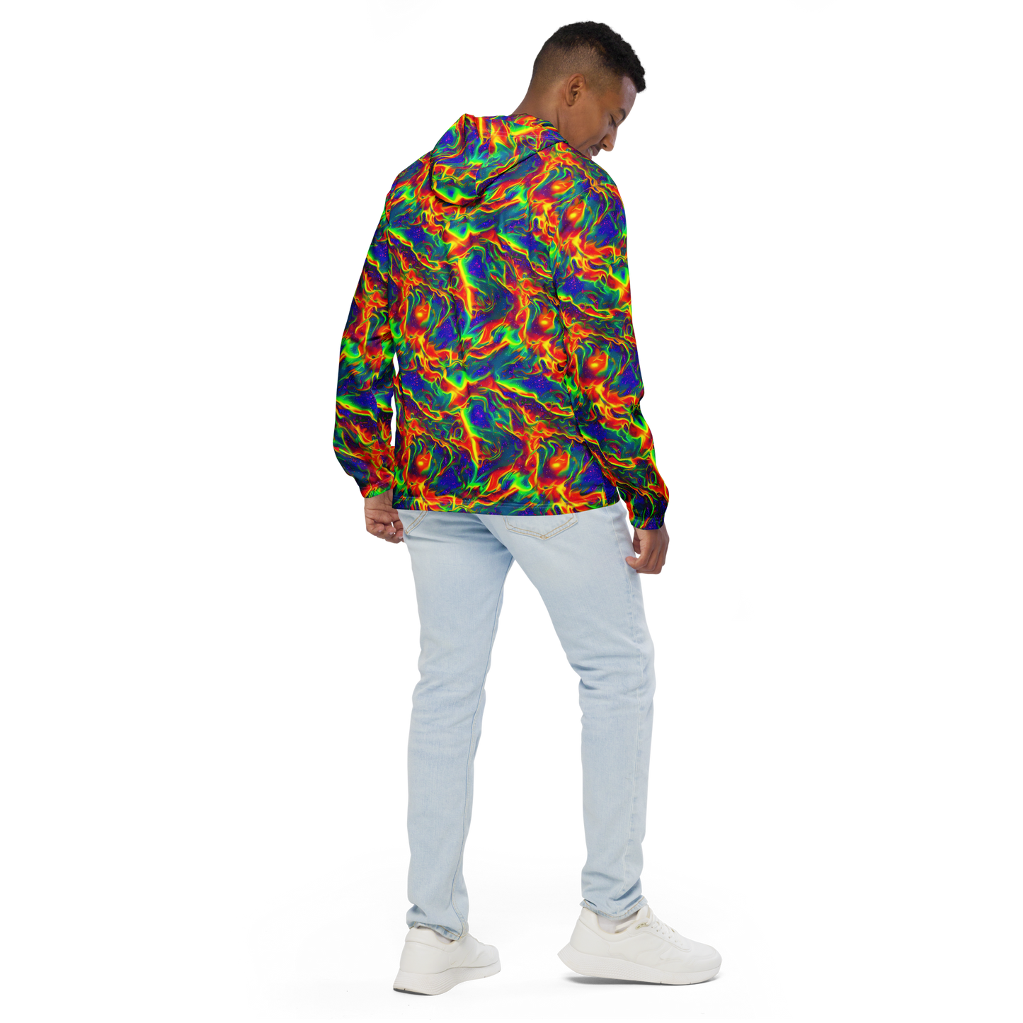 Men's Windbreaker - Nebula Symphony