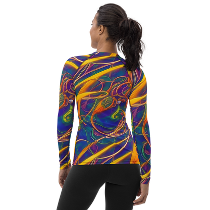 Women's Rash Guard - Luminous Whirl