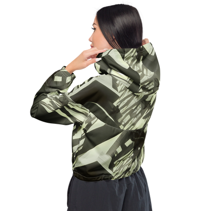 Women's Cropped Windbreaker - Shadow Stratum