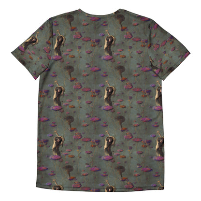 Men's Athletic T-Shirt - Ethereal Bloom