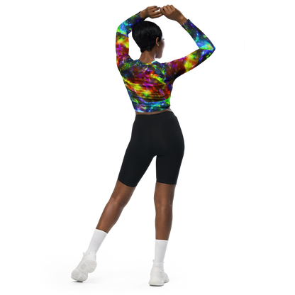 Long Sleeve Crop Top - Neer Nebula