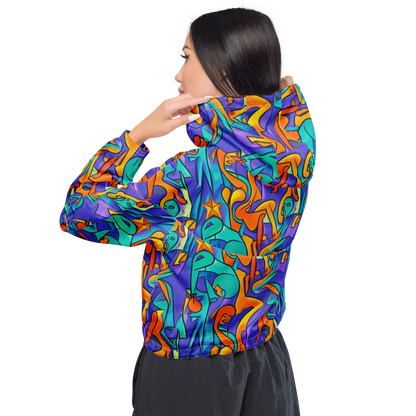 Women's Cropped Windbreaker - Surreal Movements