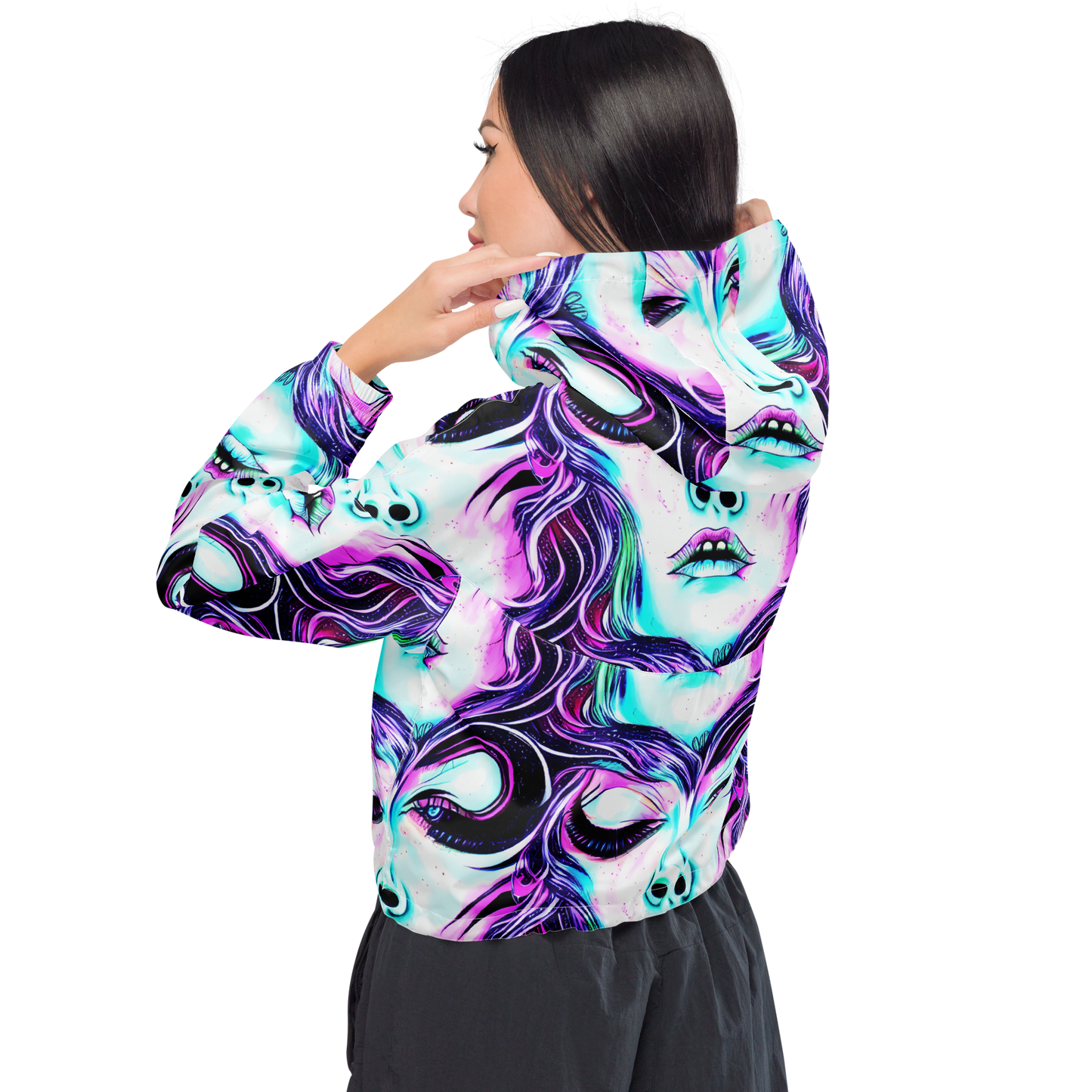 Women's Cropped Windbreaker - Chroma Soirée