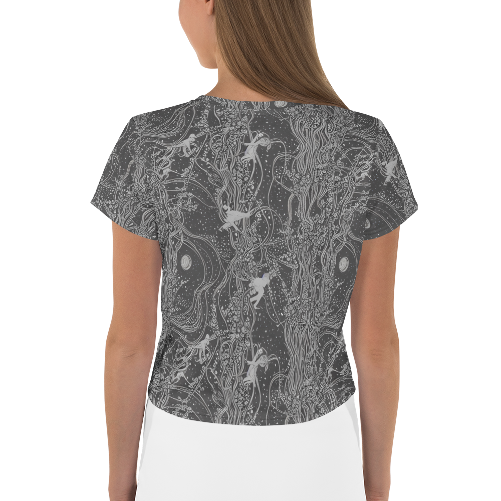 Women's Crop Tee - Nebula Wanderers