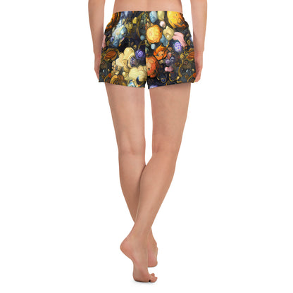 Women’s Athletic Shorts - Baroque Blossom