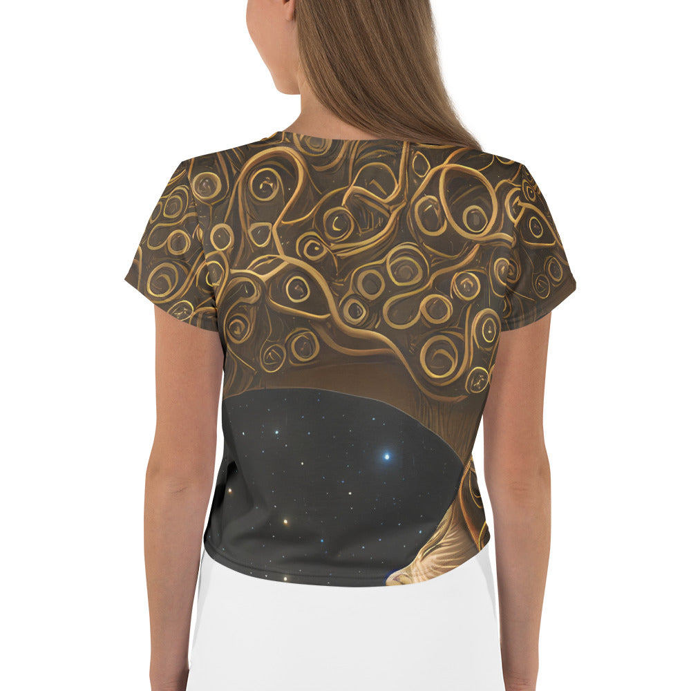 Women's Crop Tee - Ethereal Coils