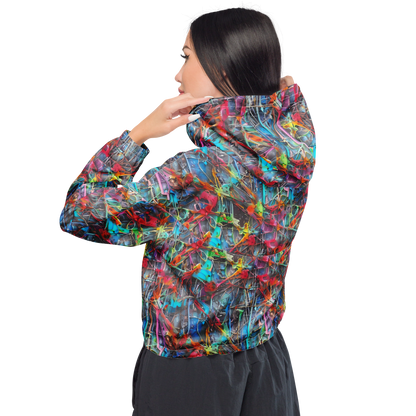 Women's Cropped Windbreaker - Junkyard Jewel