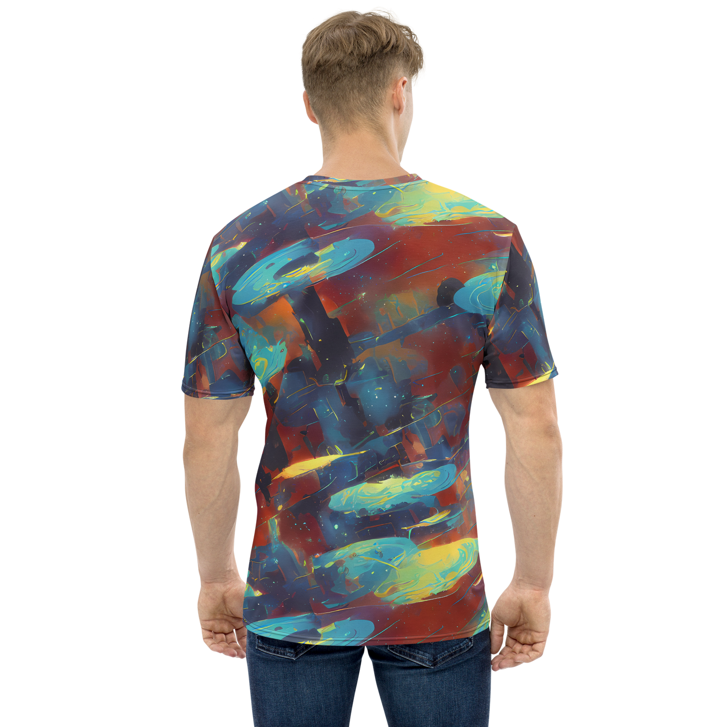 Men's Crew Neck T-Shirt - Journey Through Infinity