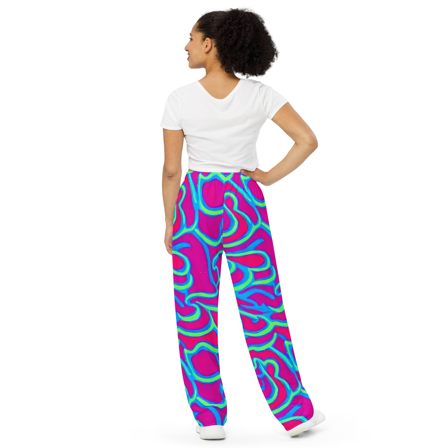 Wide-Leg Pants - Aquatic Ember