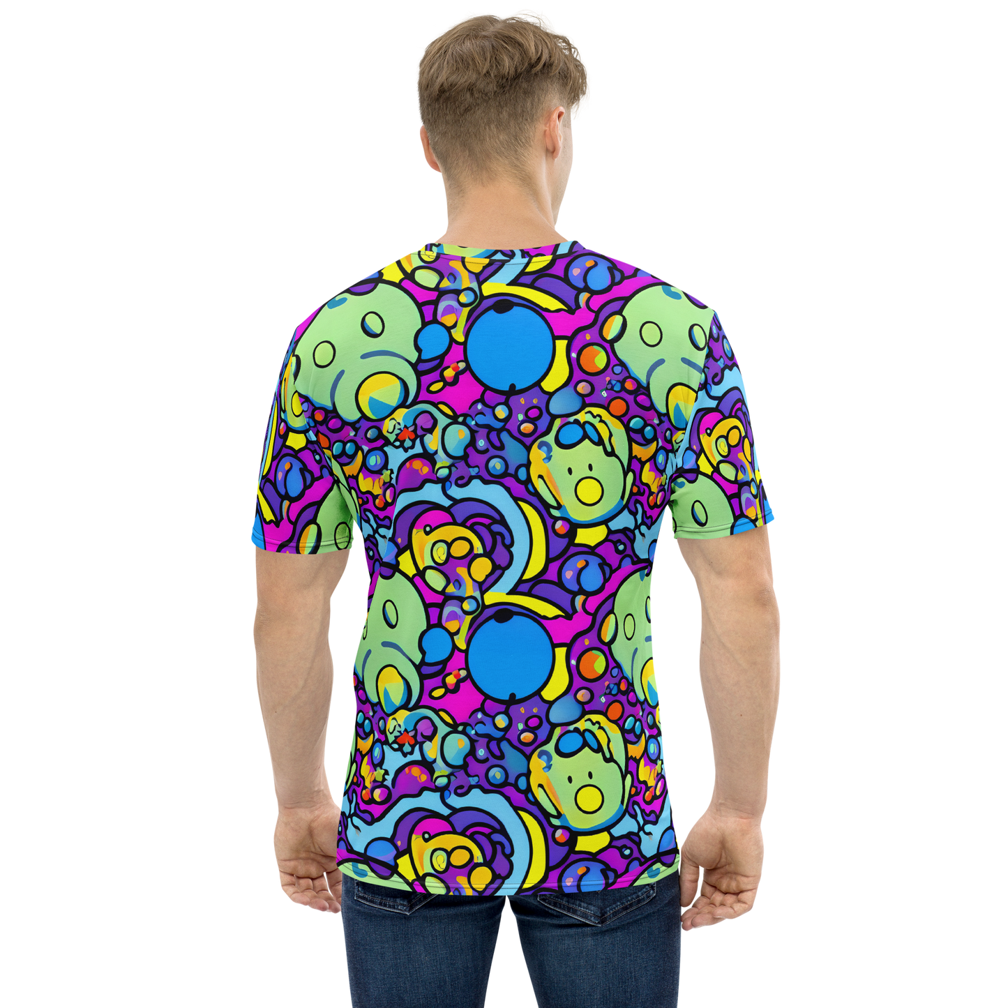 Men's Crew Neck T-Shirt - Enchanted Orbs