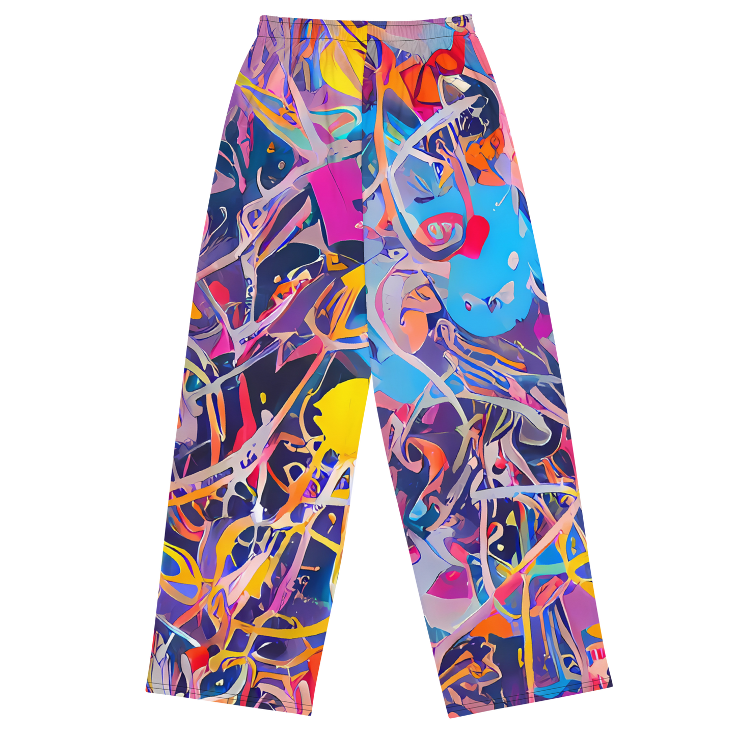 Wide-Leg Pants - Vibrant Fusion