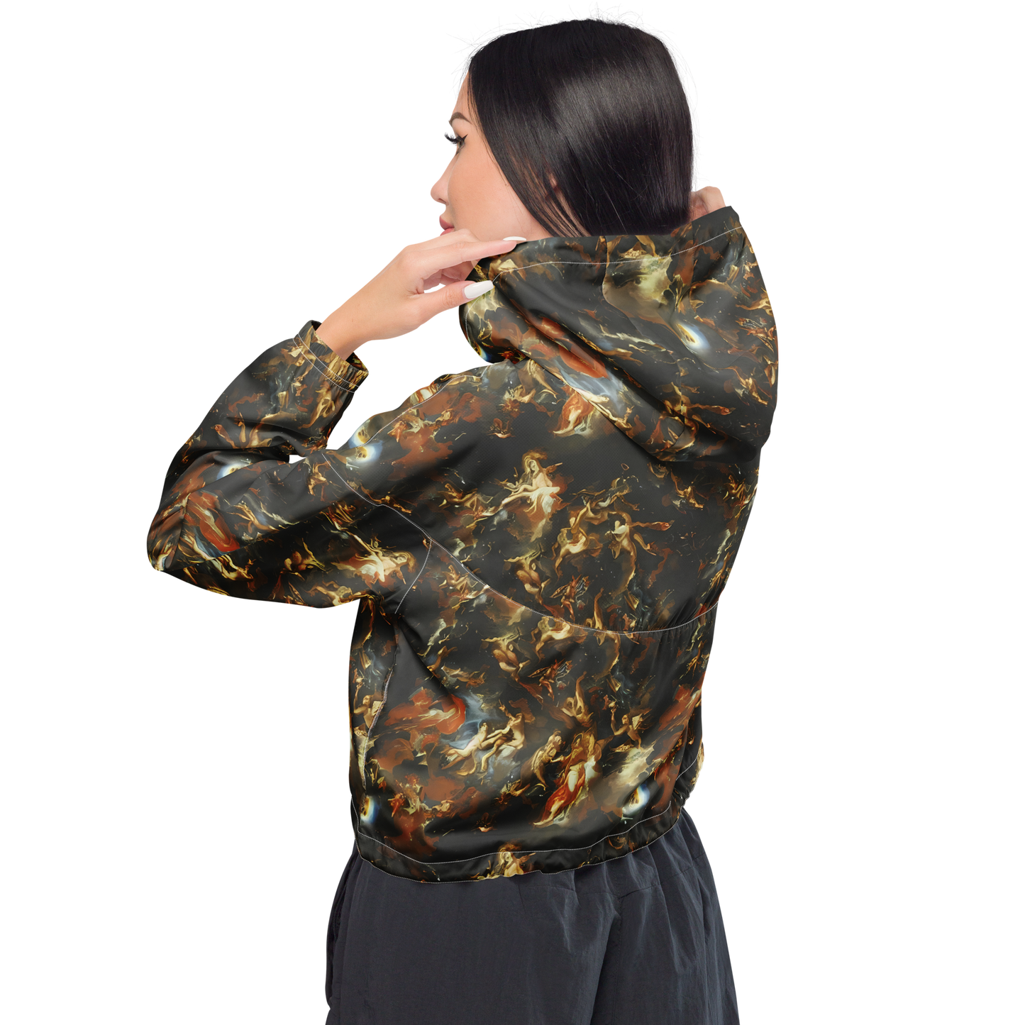 Women's Cropped Windbreaker - Van Dyck Vortex