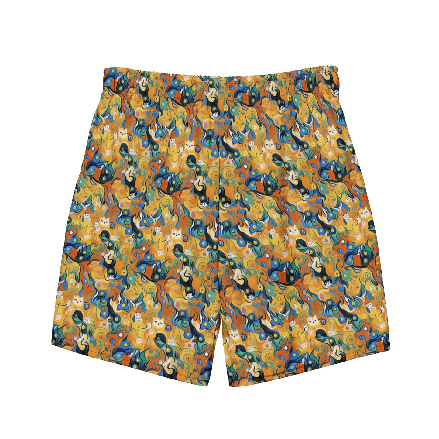 Swim Trunks - Whimsical Feline Dance