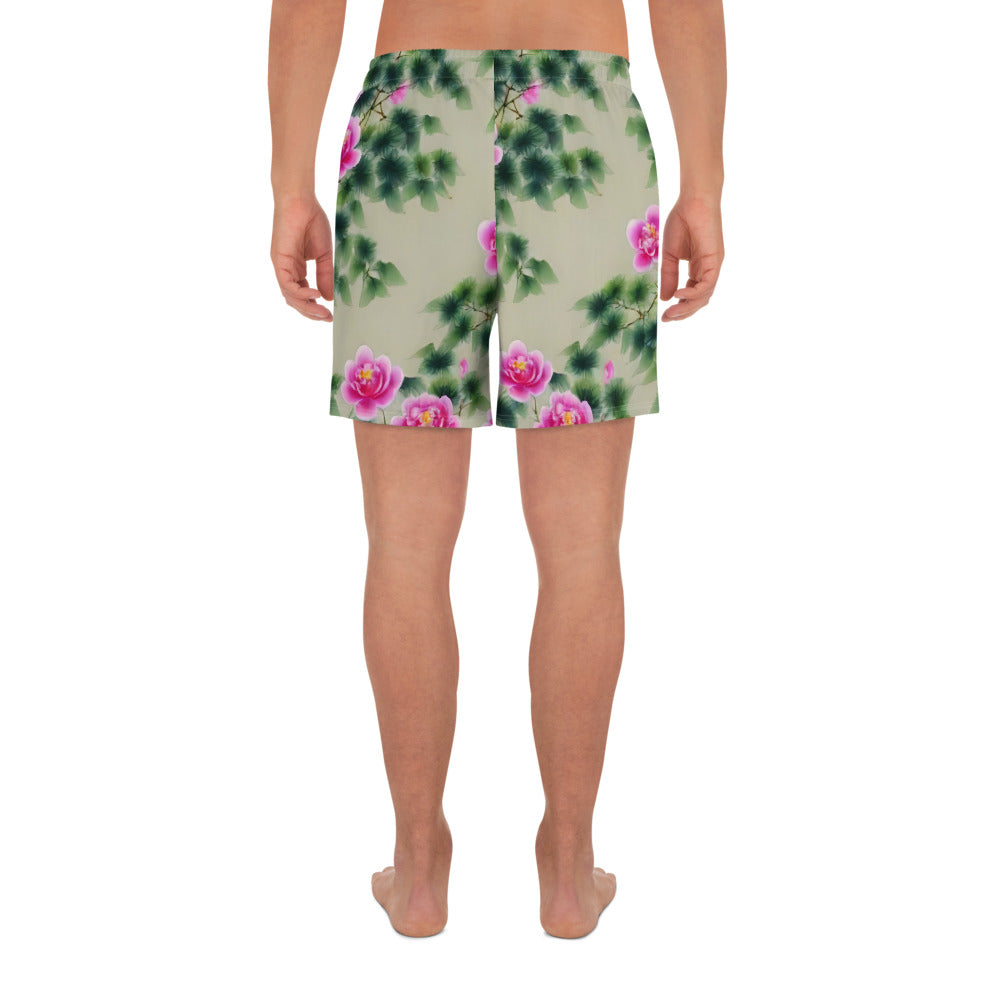 Men's Athletic Shorts - Blossom Reverie