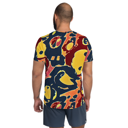 Men's Athletic T-Shirt - Sunset Silhouette