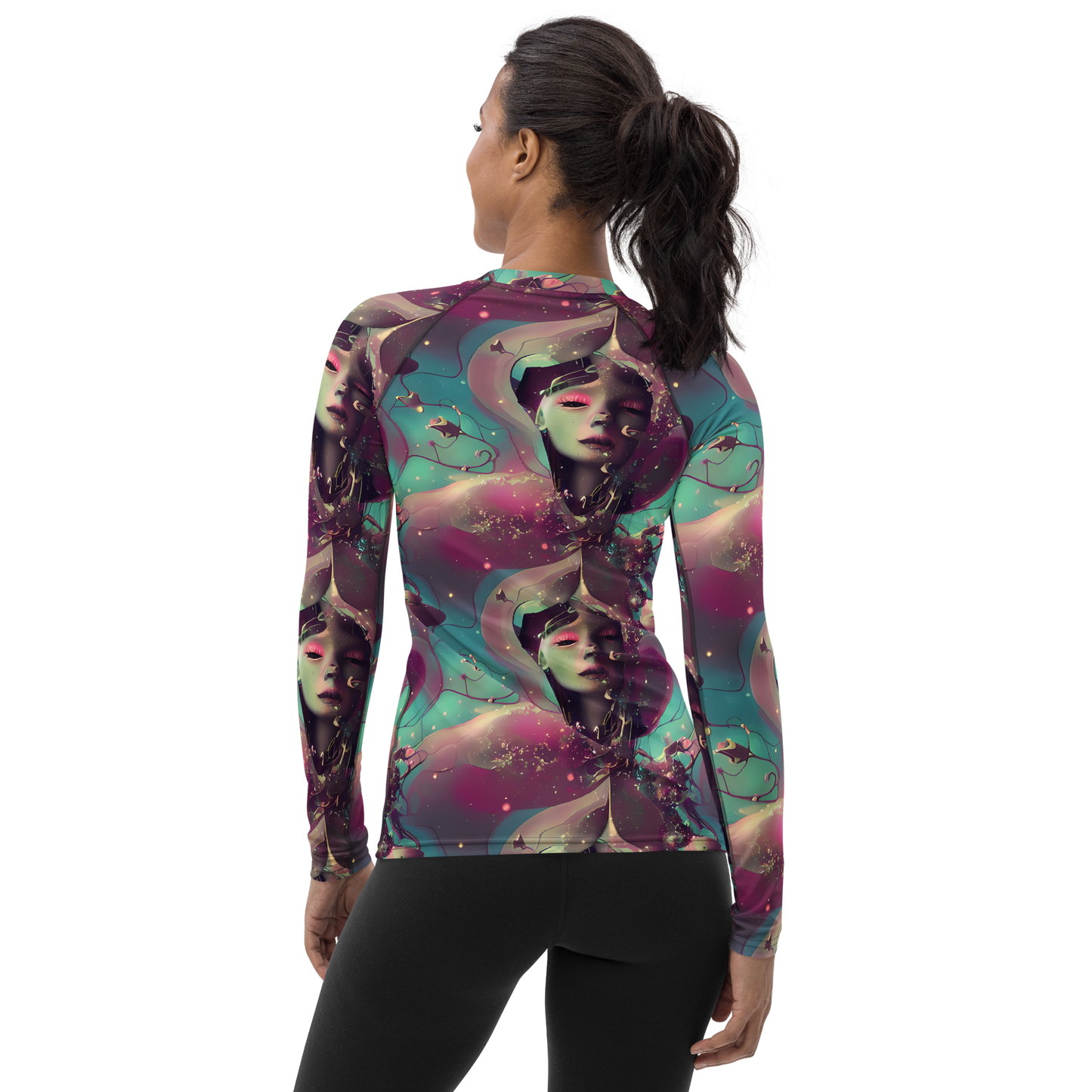 Women's Rash Guard - Nouveau Galaxy