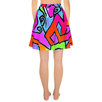 Skater Skirt - Electric Mosaic