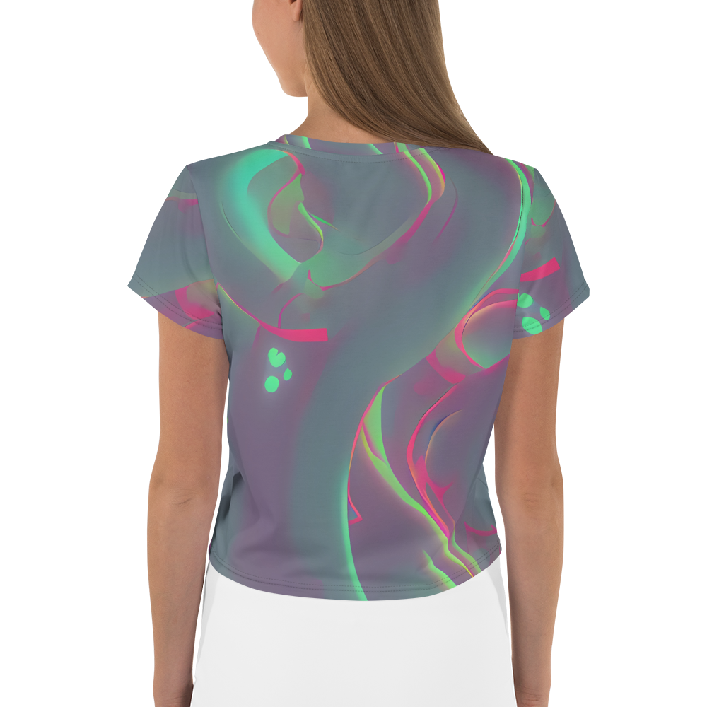 Women's Crop Tee - Neon Whisper