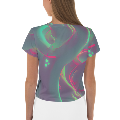 Women's Crop Tee - Neon Whisper