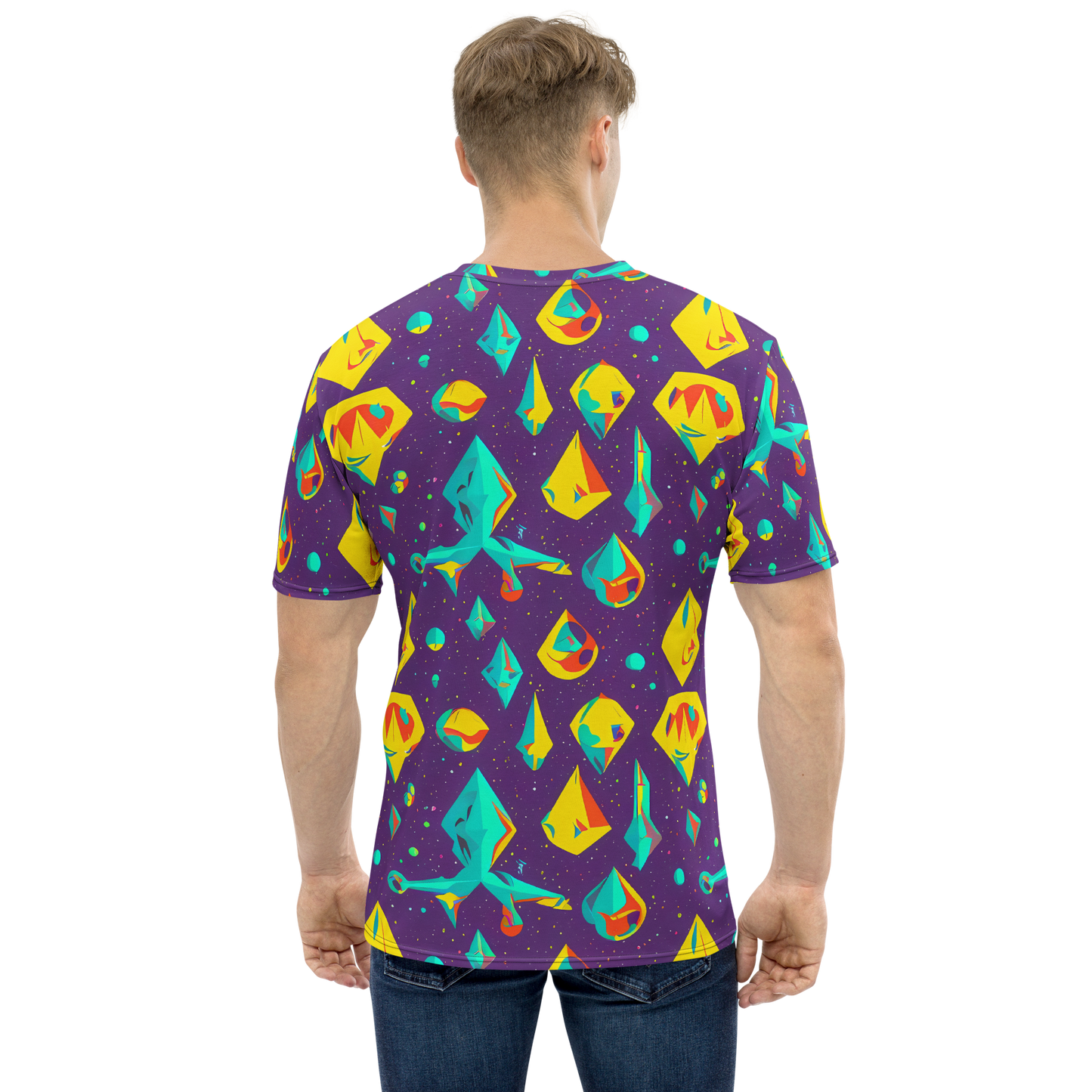 Men's Crew Neck T-Shirt - Cascading Prism