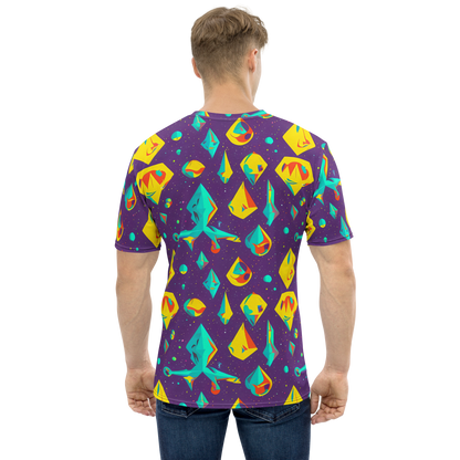 Men's Crew Neck T-Shirt - Cascading Prism