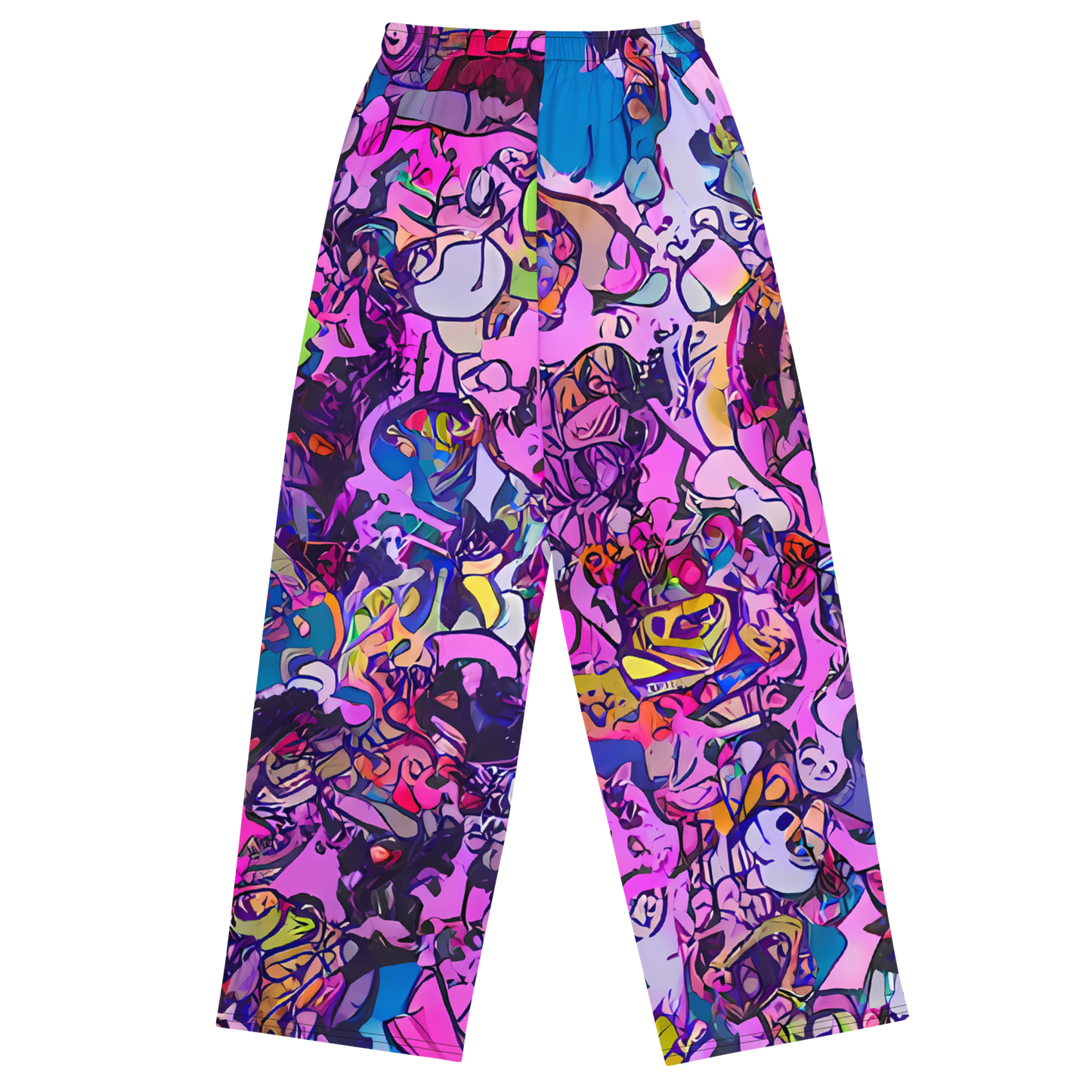 Wide-Leg Pants - Chromatic Frenzy