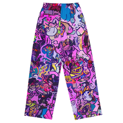 Wide-Leg Pants - Chromatic Frenzy